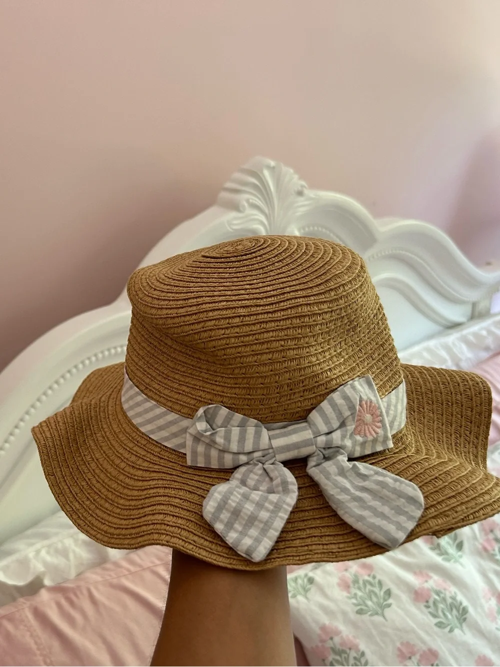 Toddler Girl Straw Sun Hat Bundle Preppy Fall Beach Day Coastal Cute Accessories